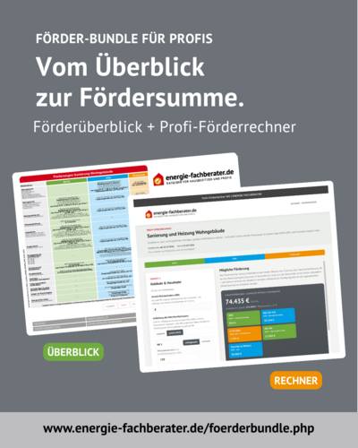 Förderbundle Sanierung Wohngebäude