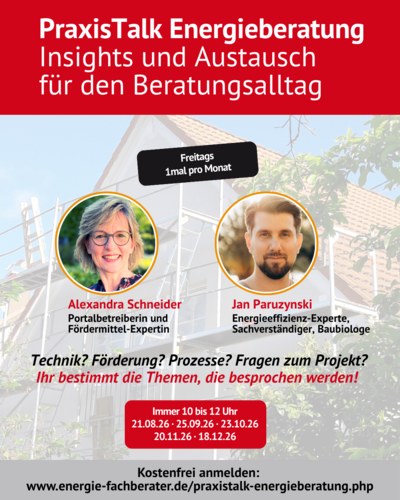 Webinare/OnlineTalks für Energieberater